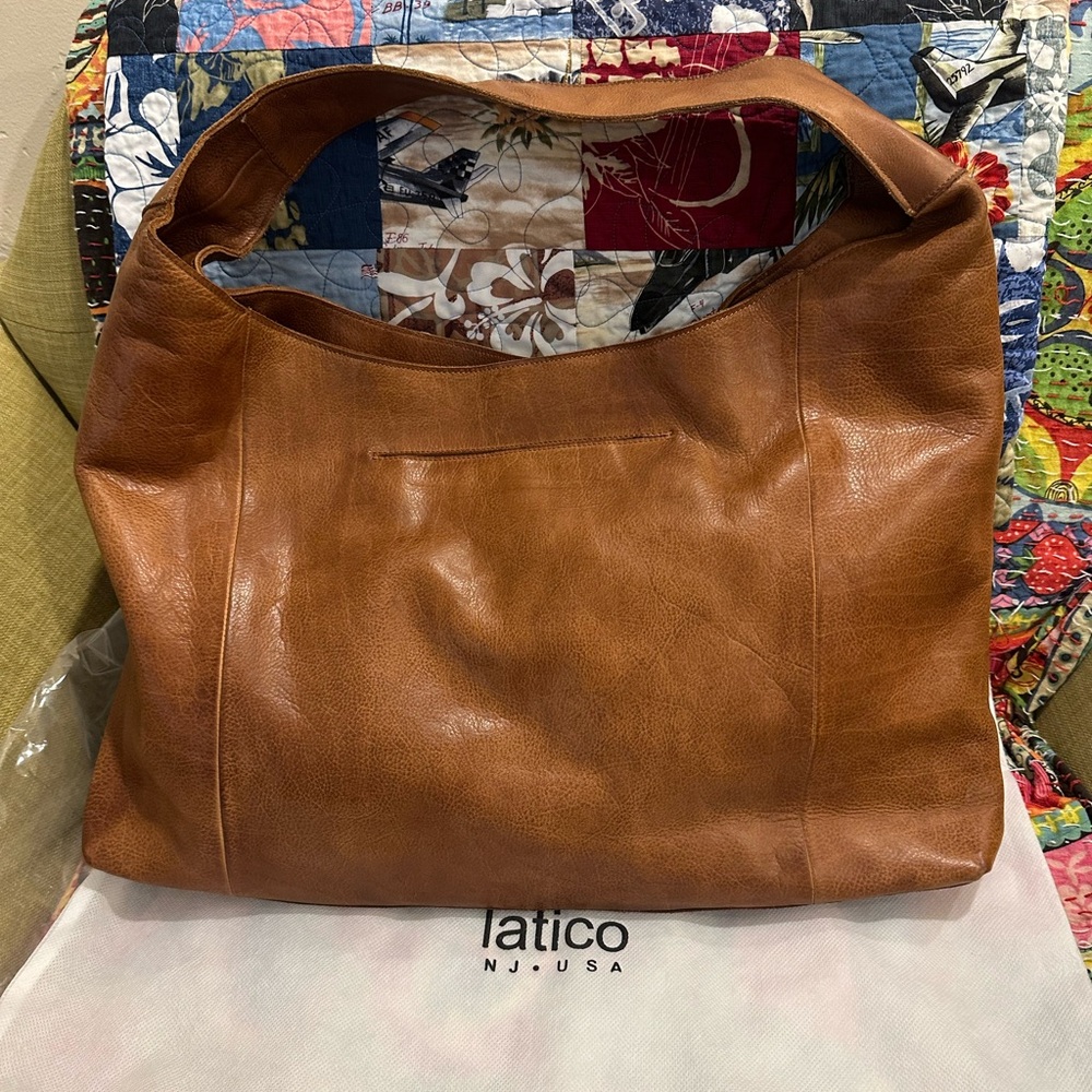 Latico Lindsey in Cognac Leather Bag, gorgeous NEW bag